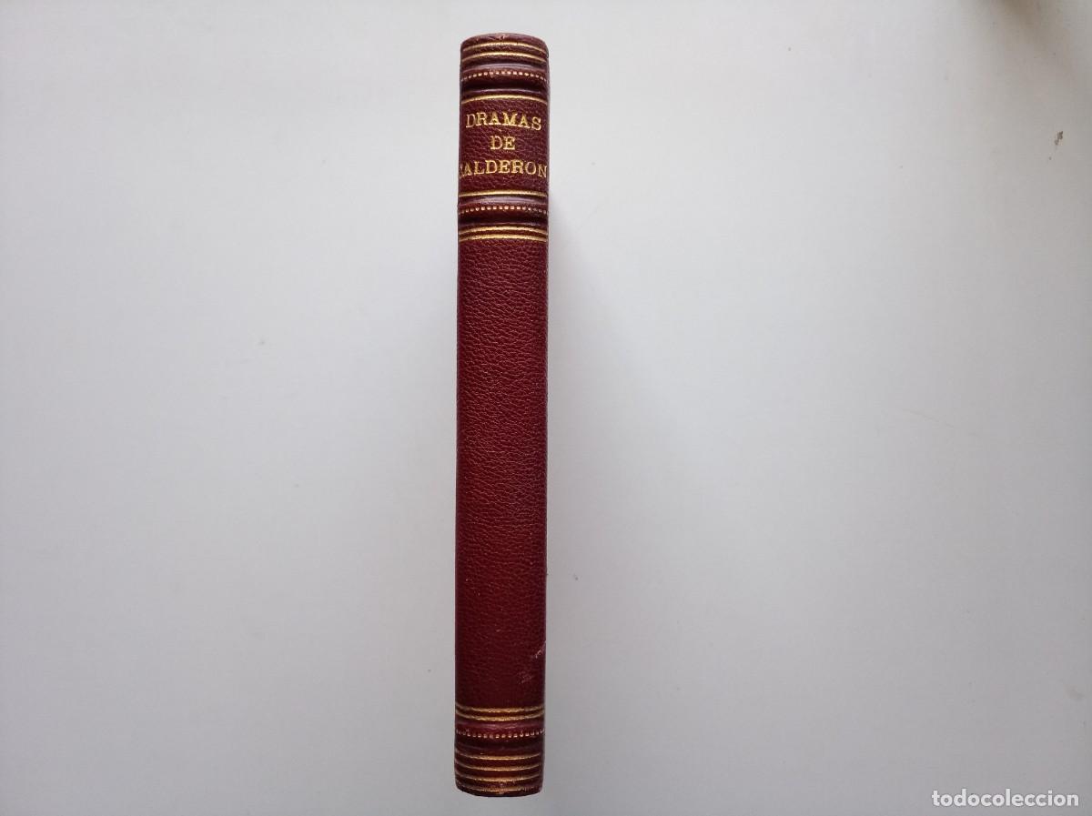 Libros antiguos: LUJOSA EDICI&Oacute;N EN PIEL DE LOS DRAMAS DE CALDERON DE LA BARCA. 1940.