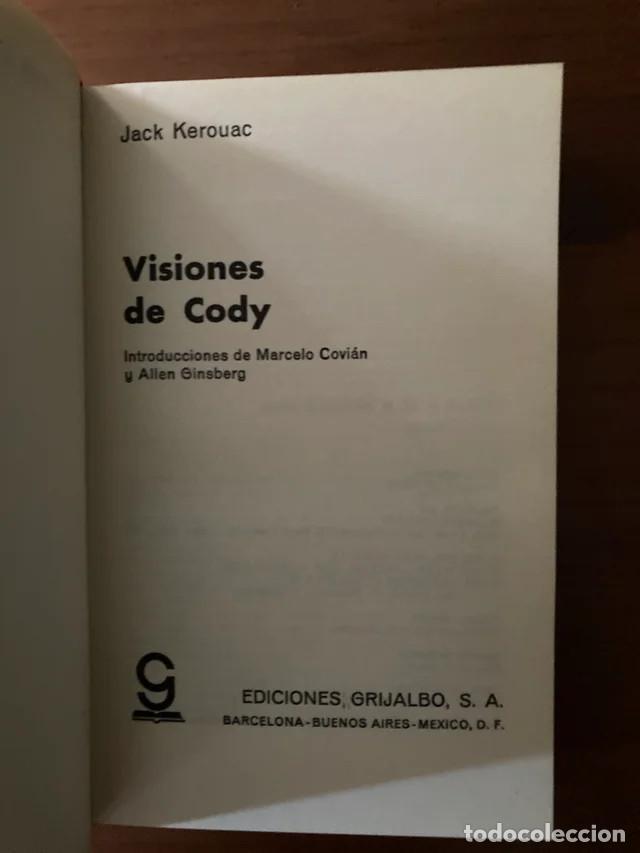 Libros antiguos: Visiones de Cody de Jack Kerouac. - Foto 8