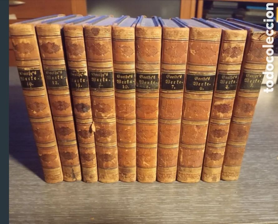 Libros antiguos: Obras Completas de Goethe (1840) - Tomos 1 al 20