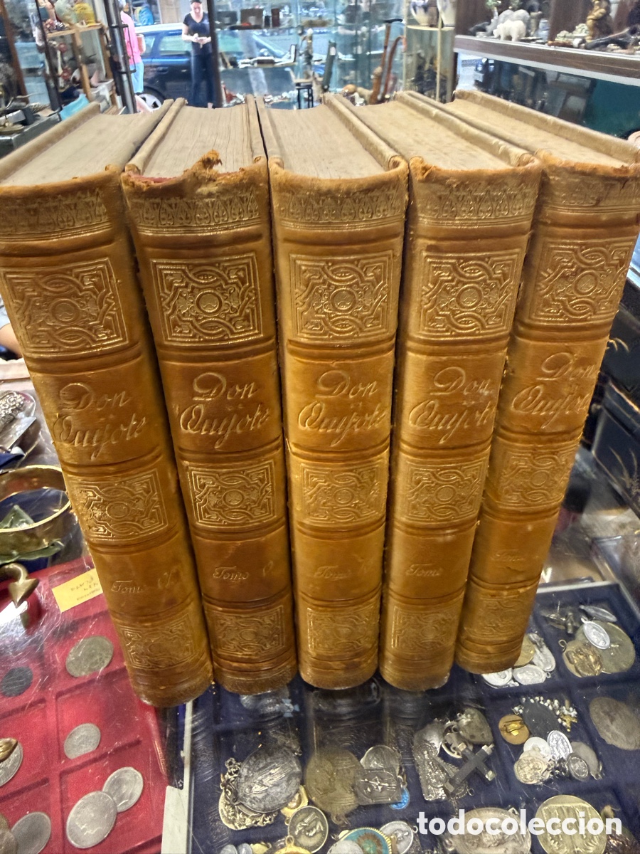 Libros antiguos: Don quijote de la mancha 5 tomos 1892 imprenta C.GORCH