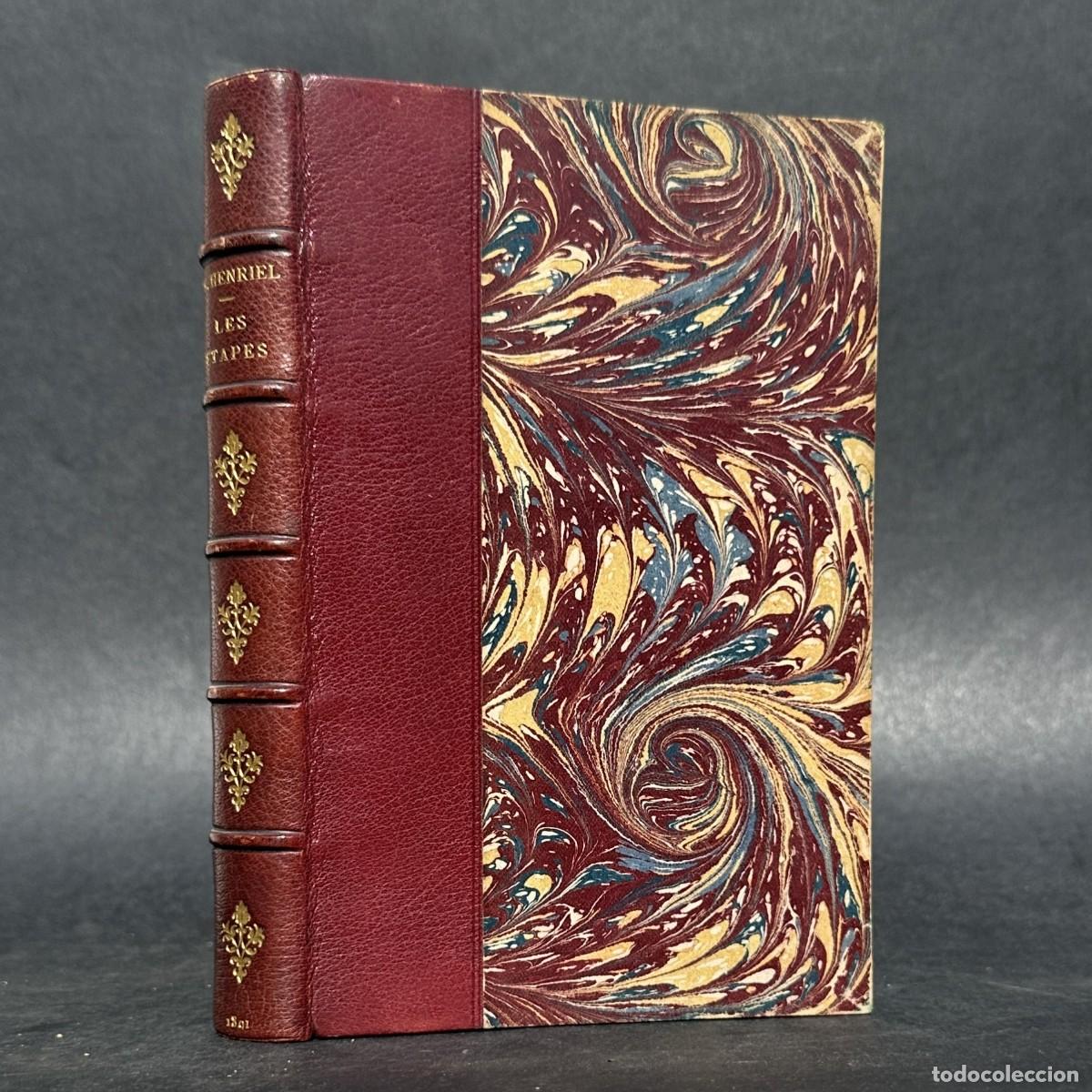 Libros antiguos: A&Ntilde;O 1891 - LES ETAPES - MARCH HENRIEL - RARISIMA EDICION LIMITADA Y DEDICADO A J.J. Jusserand