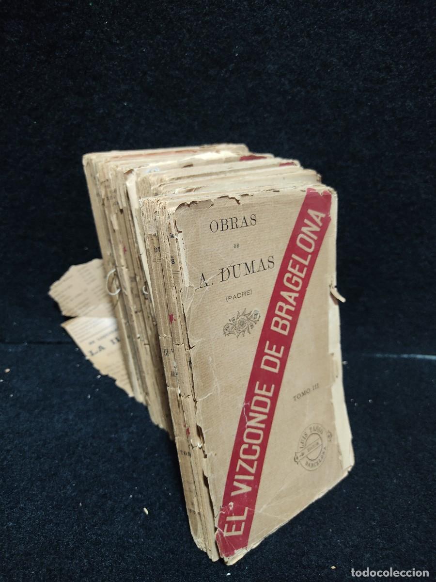 Libros antiguos: A.DUMAS (PADRE)- EL VIZCONDE DE BRAGELONA 6 VOLS - LUIS TASSO