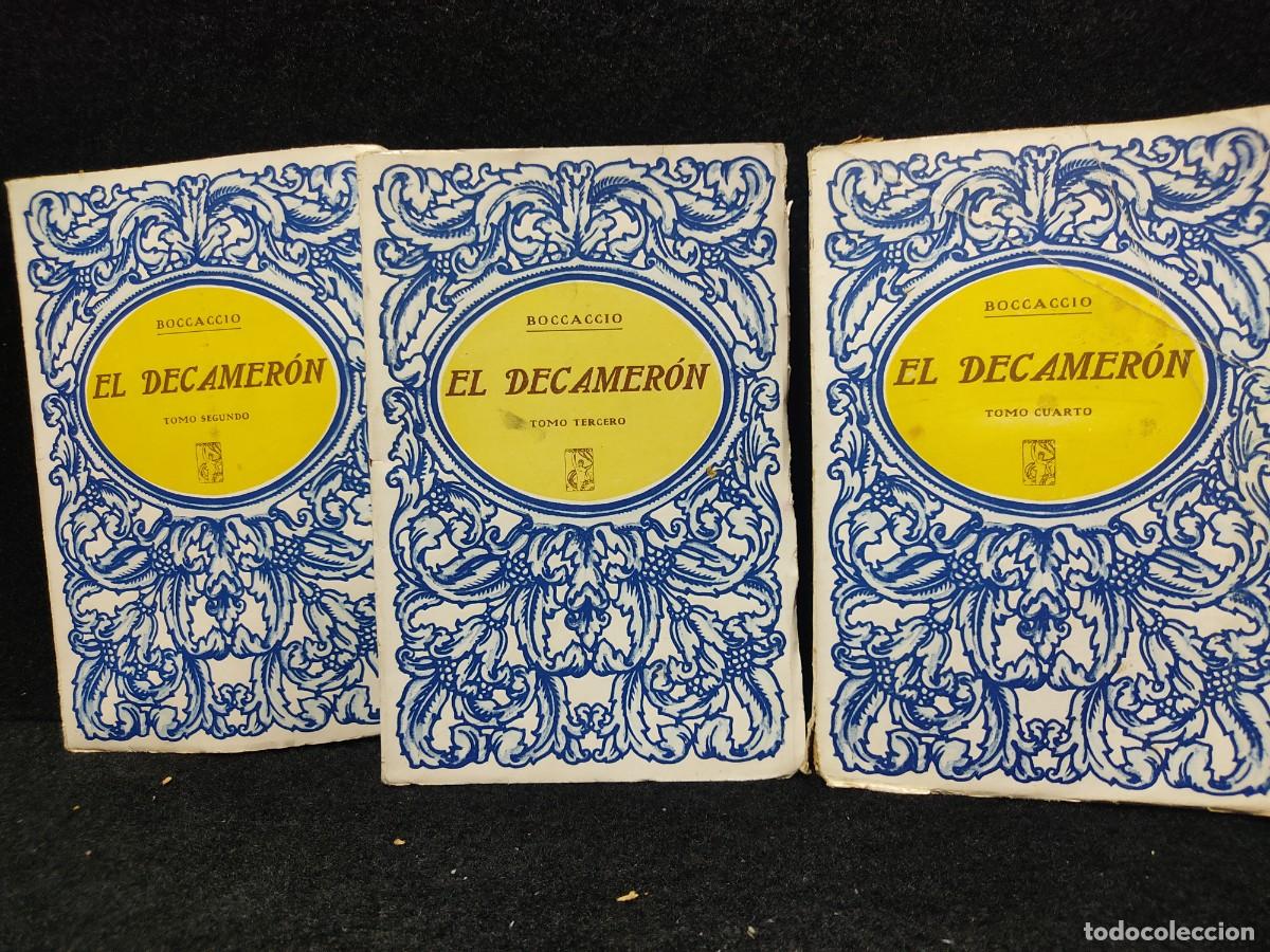 Libros antiguos: EL DECAMER&Oacute;N / BOCCACCIO, -TOMOS 2, 3, 4 - ED. PROMETEO, A&Ntilde;OS 20