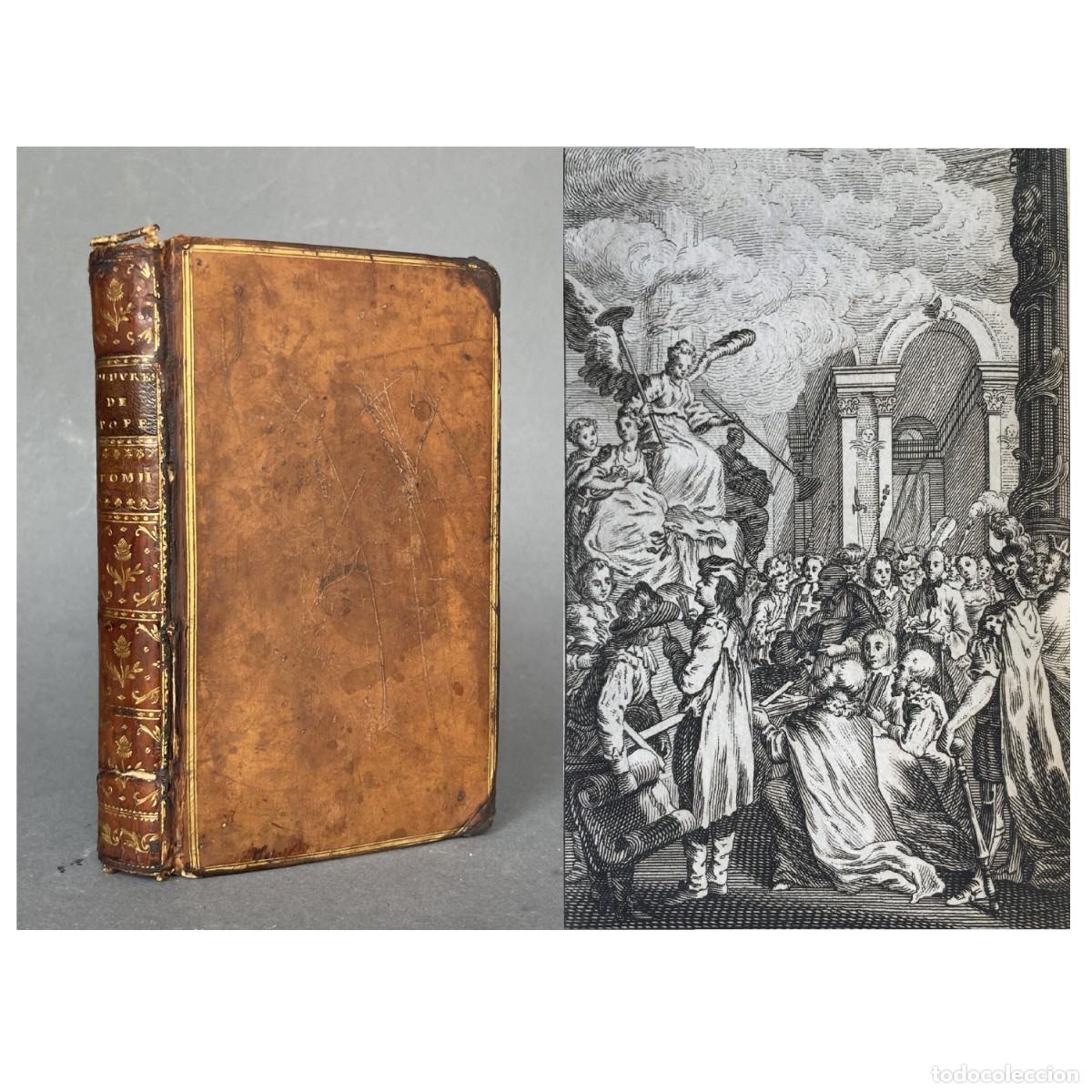 Libros antiguos: A&ntilde;o 1767 - Oeuvres diverses - Alexander Pope - Literatura inglesa - Plena Piel