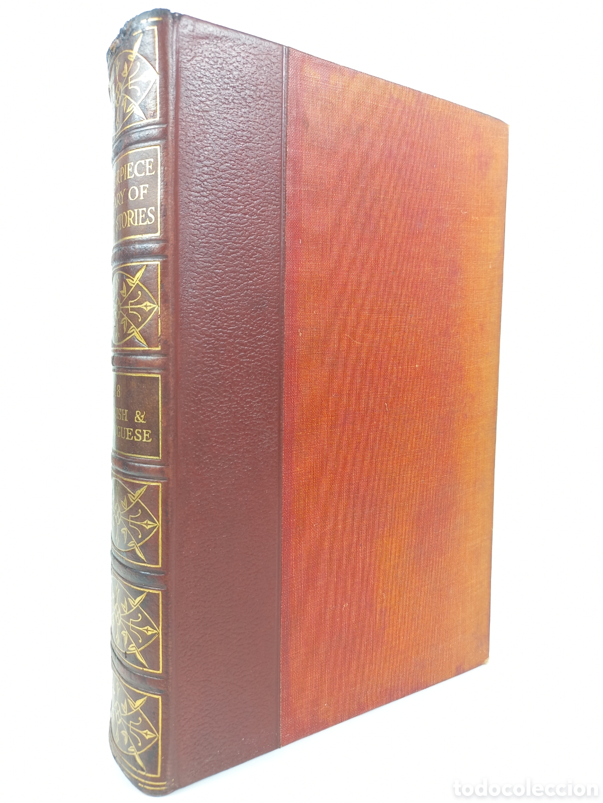 Libros antiguos: Masterpiece Library of Short Stories. Spanish and Portuguese. The Educational Book Company.