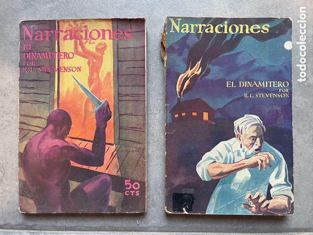 Libri antichi: A&ntilde;o 1929. El dinamitero. R. L. Stevenson. Completa. Narraciones.