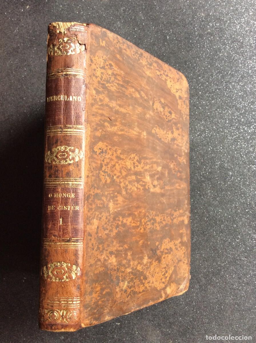 Libros antiguos: Rara Cole&ccedil;&atilde;o Antiga: O Monasticon (Tomos I a III) &ndash; Alexandre Herculano (1876-1878) com Ex-L&iacute;bris.