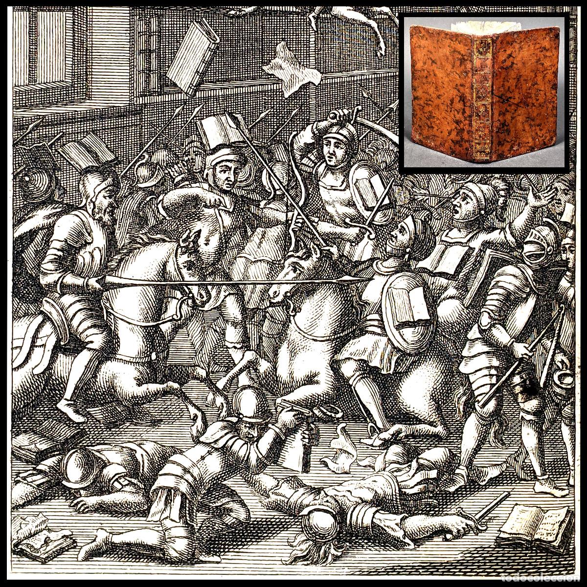 Livres anciens: A&ntilde;o 1757 El Cuento del tonel La batalla de los libros de Jonathan Swift Grabados