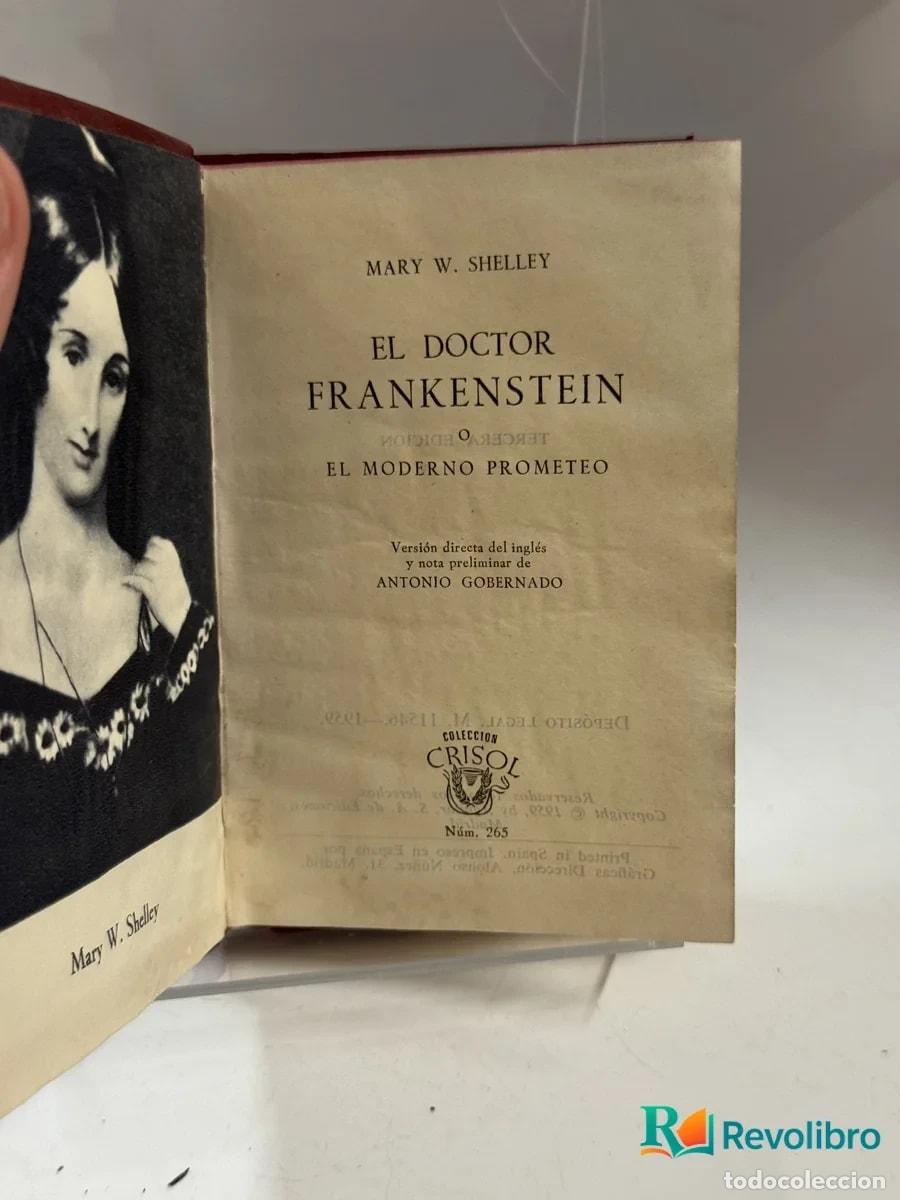 Libros antiguos: El Doctor Frankenstein - Mary W. Shelley