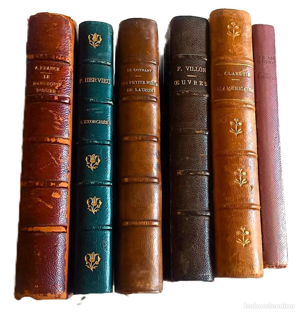 Libros antiguos: Gran lote de elegantes libros antiguos en franc&eacute;s. Ver oferta por 2 compras.