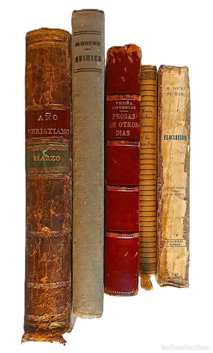 Libros antiguos: Gran lote de elegantes libros antiguos en espa&ntilde;ol. Ver oferta por 2 compras.