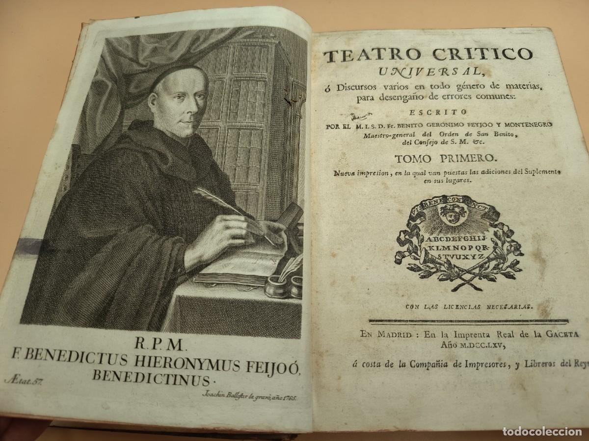 Libros antiguos: OBRAS COMPLETAS DE FEIJOO 1765 MUY DIFICIL - Foto 8