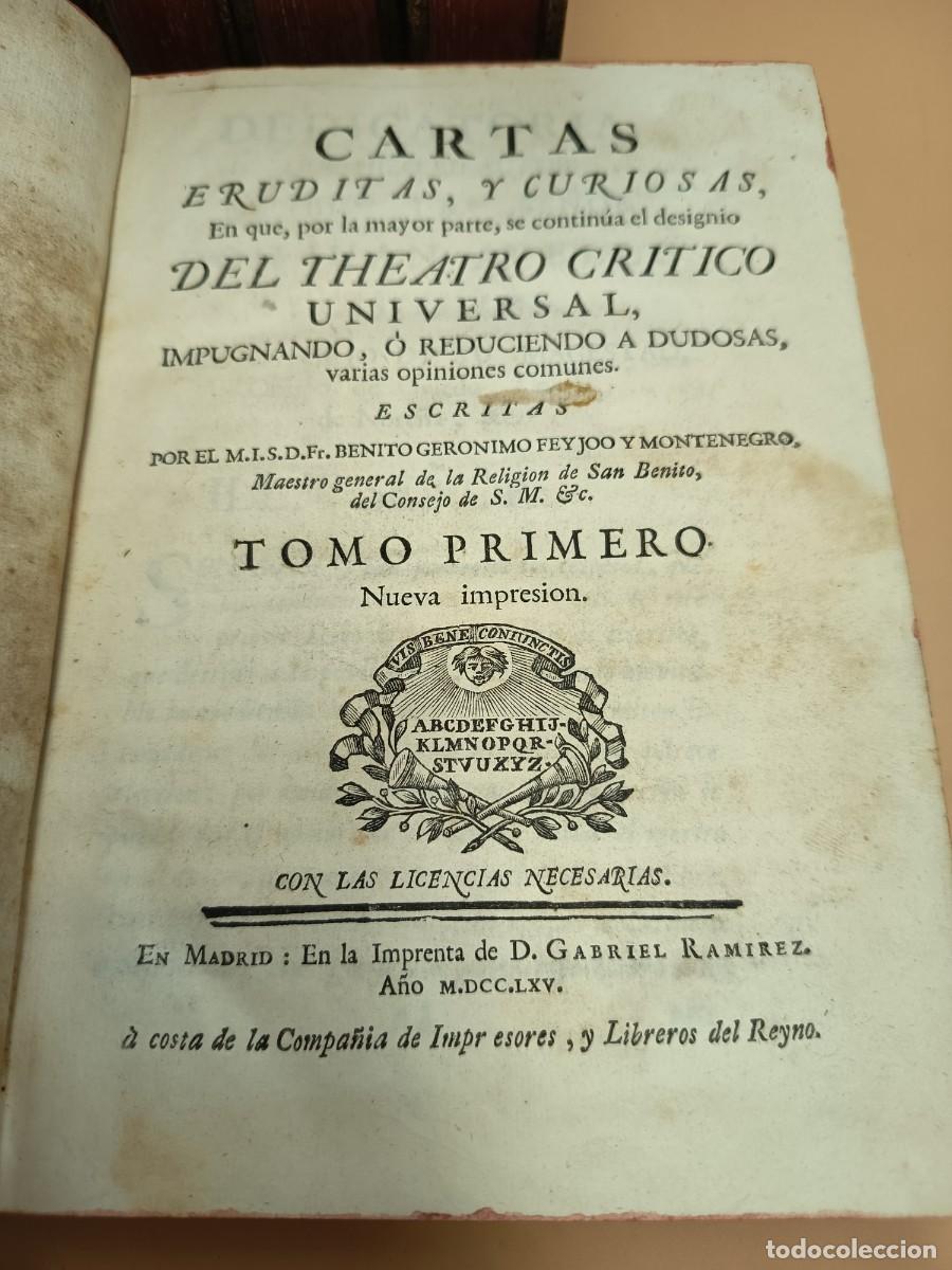 Libros antiguos: OBRAS COMPLETAS DE FEIJOO 1765 MUY DIFICIL - Foto 13