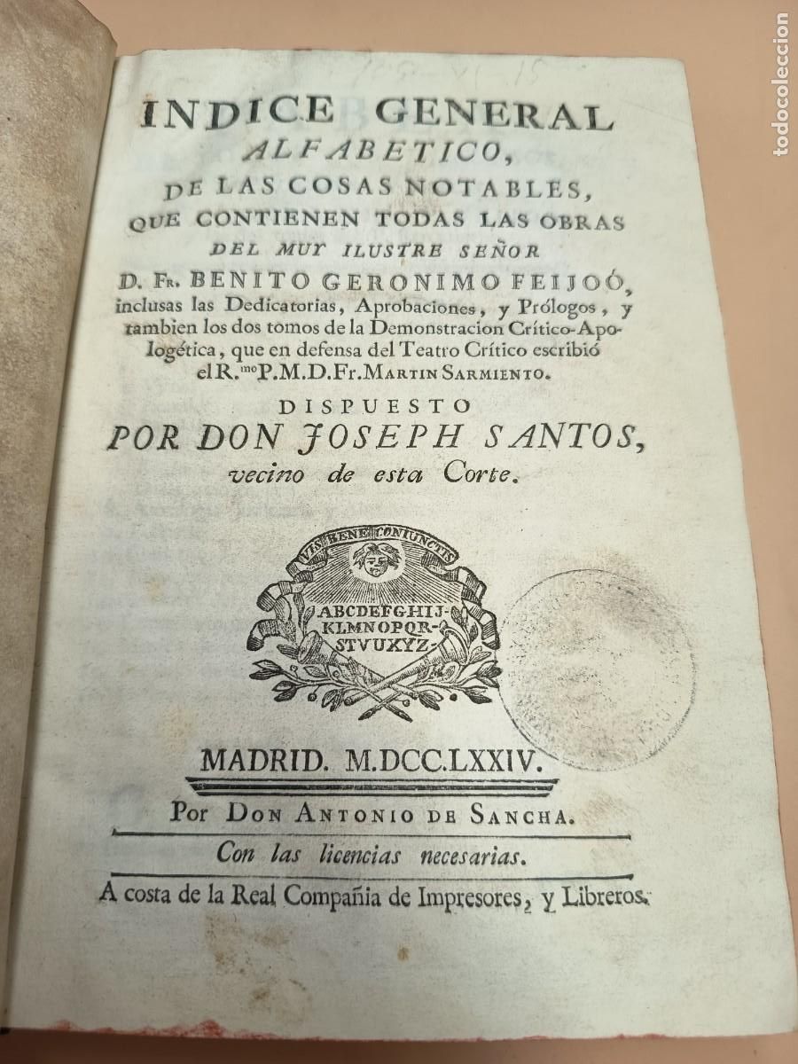 Libros antiguos: OBRAS COMPLETAS DE FEIJOO 1765 MUY DIFICIL - Foto 18