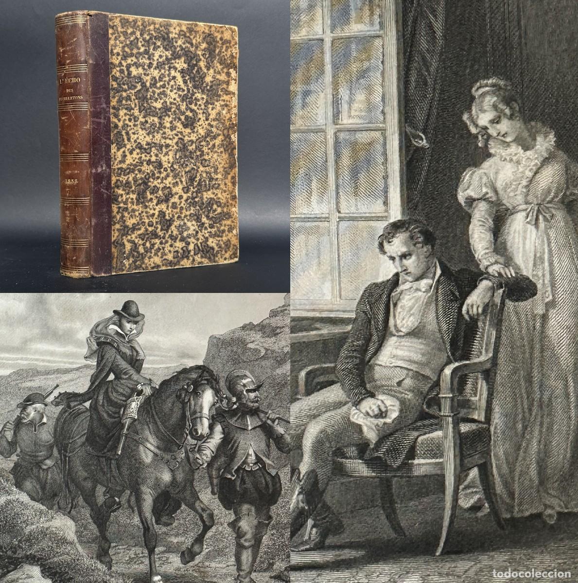 Libri antichi: a&ntilde;o 1858 - L'ECHO DES FOILLETONS - ILUSTRACIONES - GRABADOS - CONJUNTO DE NOVELAS
