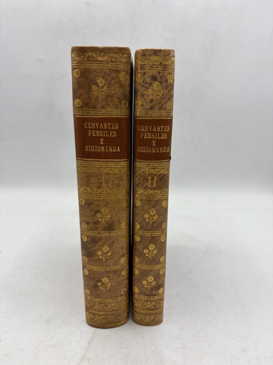 Libri antichi: CERVANTES. LOS TRABAJOS DE PERSILES Y SIGISMUNDA. TOMOS I Y II. EDICI&Oacute;N ANTIGUA ILUSTRADA