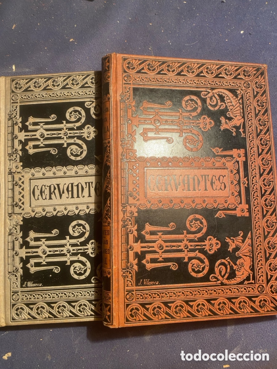 Libros antiguos: MIGUEL DE CERVANTES: - NOVELAS EJEMPLARES (2 TOMOS) - (BIBLIOTECA CLASICA, 1886)