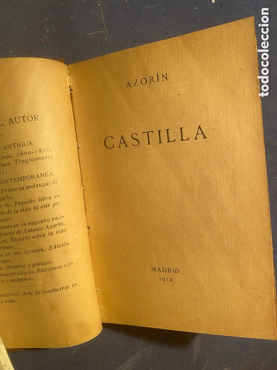 Libros antiguos: AZORIN: - CASTILLA - (MADRID, 1912) (PRIMERA EDICION) - Foto 5
