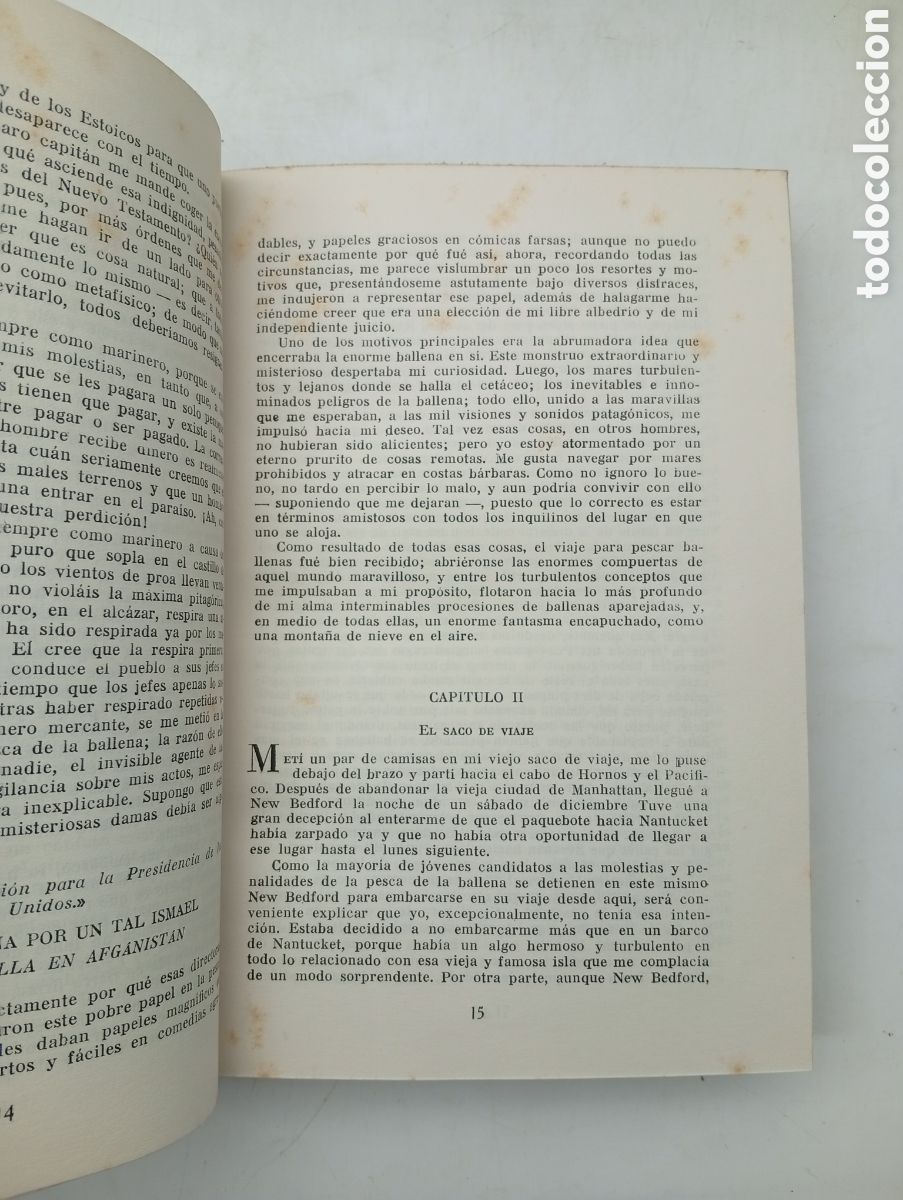 Libros antiguos: Moby Dick 1943 primera edici&oacute;n espa&ntilde;ol - Foto 5