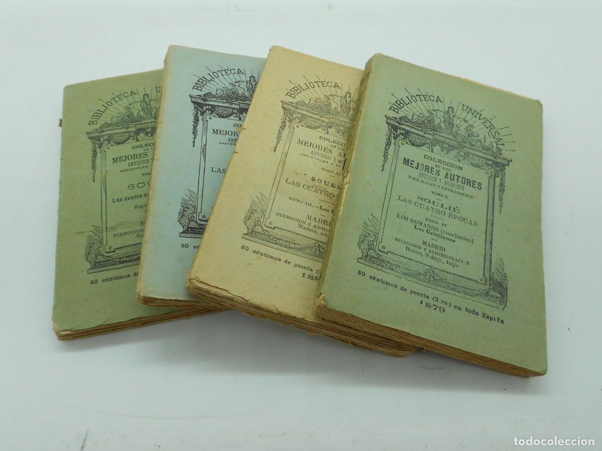 Livros antigos: 4 tomitos la biblioteca universal 1879 coleccion los mejores autores n&ordm; 1-2-3-4