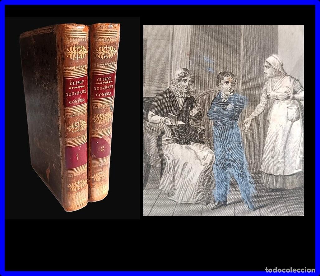 Libros antiguos: A&ntilde;o 1827. Madame Guizot. 2 tomos ilustrados del siglo XIX. 200 a&ntilde;os de antig&uuml;edad.