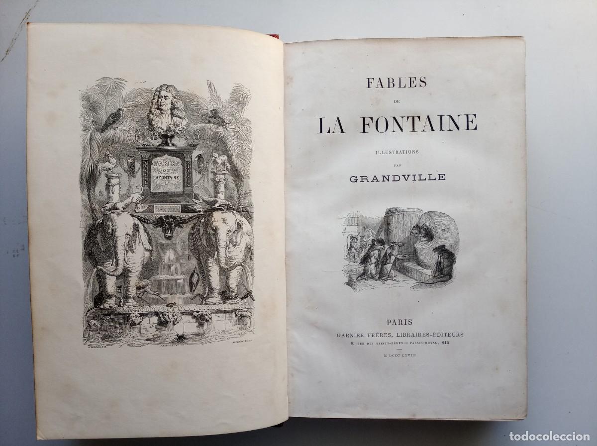 Libros antiguos: LUJOSA EDICI&Oacute;N DE LAS FABULAS DE LA FONTAINE. FOLIO. 1868. PROFUSI&Oacute;N DE GRABADOS AL ACERO.