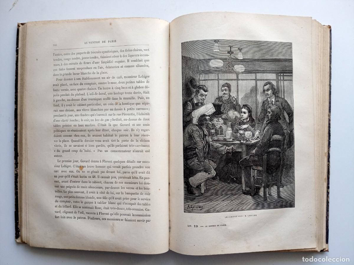 Libros antiguos: RARA PRIMERA EDICI&Oacute;N ILUSTRADA DE ZOLA. EL VIENTRE DE PARIS. 1873. FOLIO. PROFUSI&Oacute;N DE GRABADOS