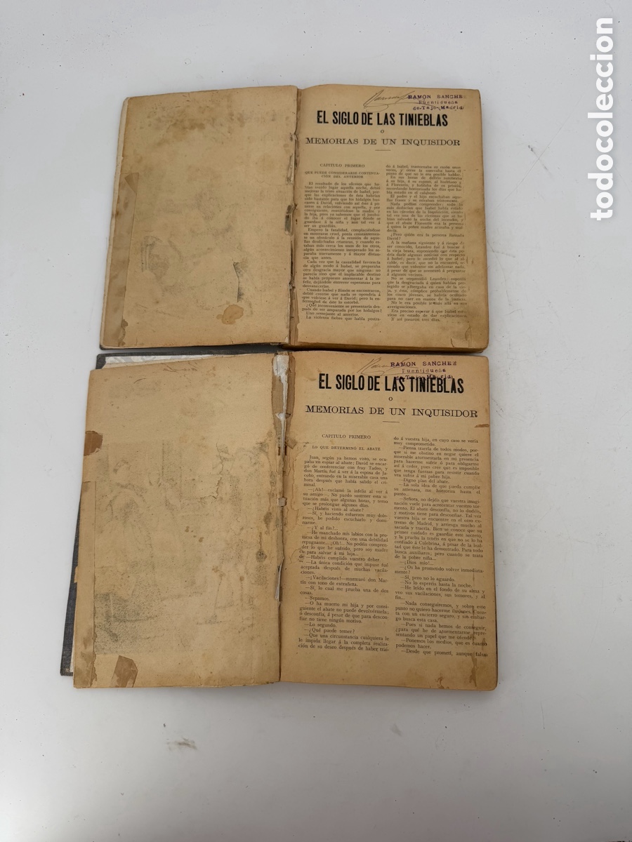 Libros antiguos: Pareja de Libros Antiguos con Grabados - Foto 2