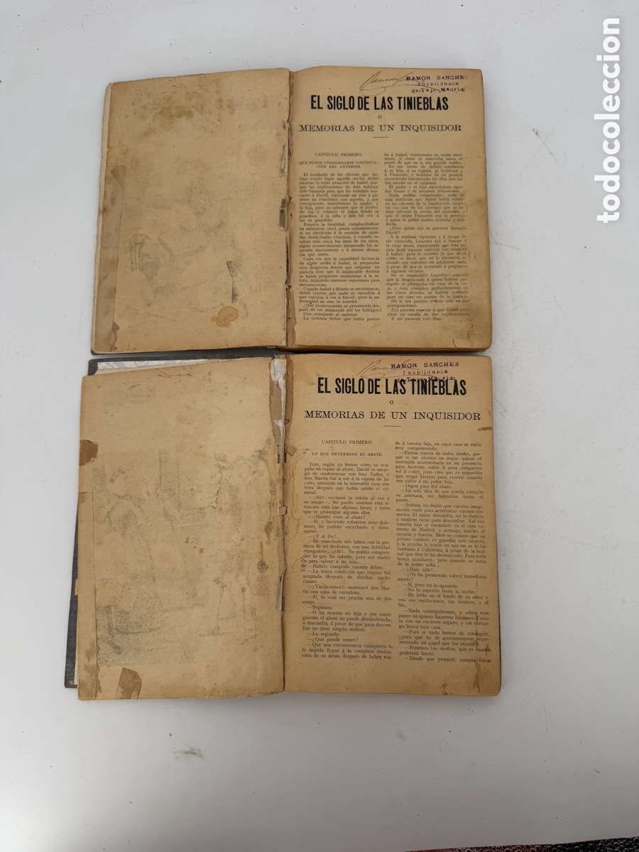Libros antiguos: Pareja de Libros Antiguos con Grabados - Foto 3