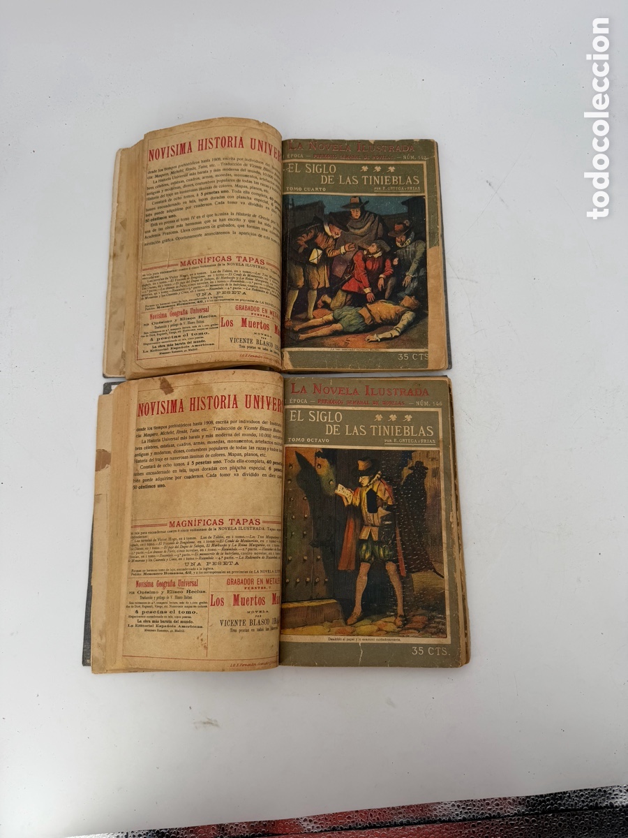 Libros antiguos: Pareja de Libros Antiguos con Grabados - Foto 7