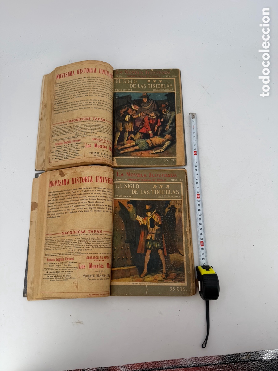 Libros antiguos: Pareja de Libros Antiguos con Grabados - Foto 8