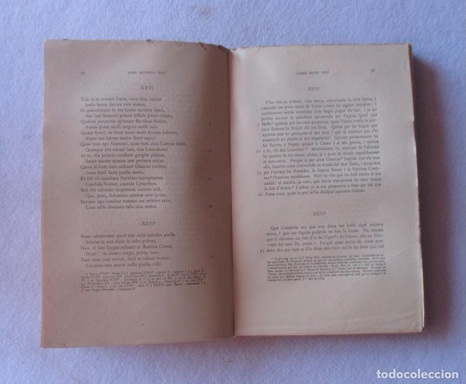 Libros antiguos: ELEGIES - SEXT PROPERCI - FUNDACIO BERNAT METGE - Foto 3