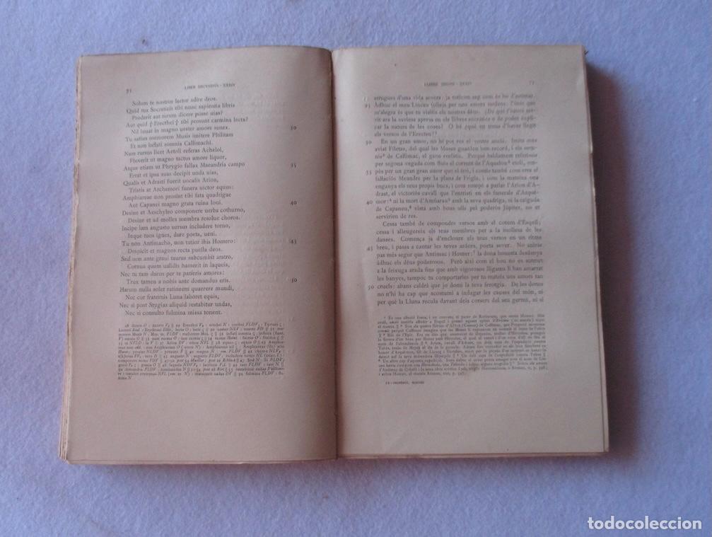 Libros antiguos: ELEGIES - SEXT PROPERCI - FUNDACIO BERNAT METGE - Foto 4