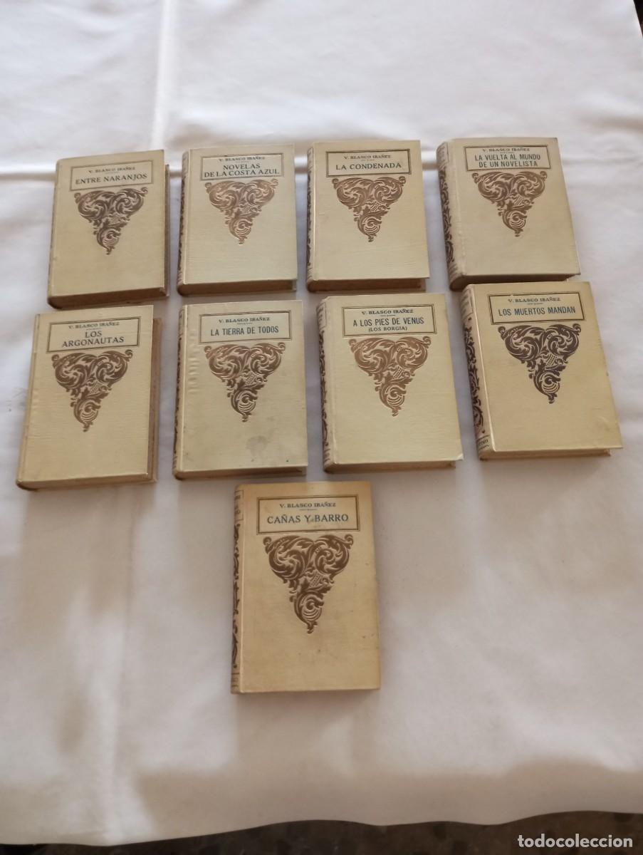Libros antiguos: Blasco Ib&aacute;&ntilde;ez 9 volumenes - Foto 2