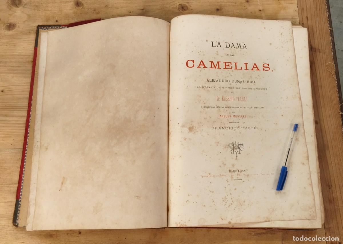 Libros antiguos: La dama de las camelias -Gran formato - 1.880- Alejandro Dumas , hijo