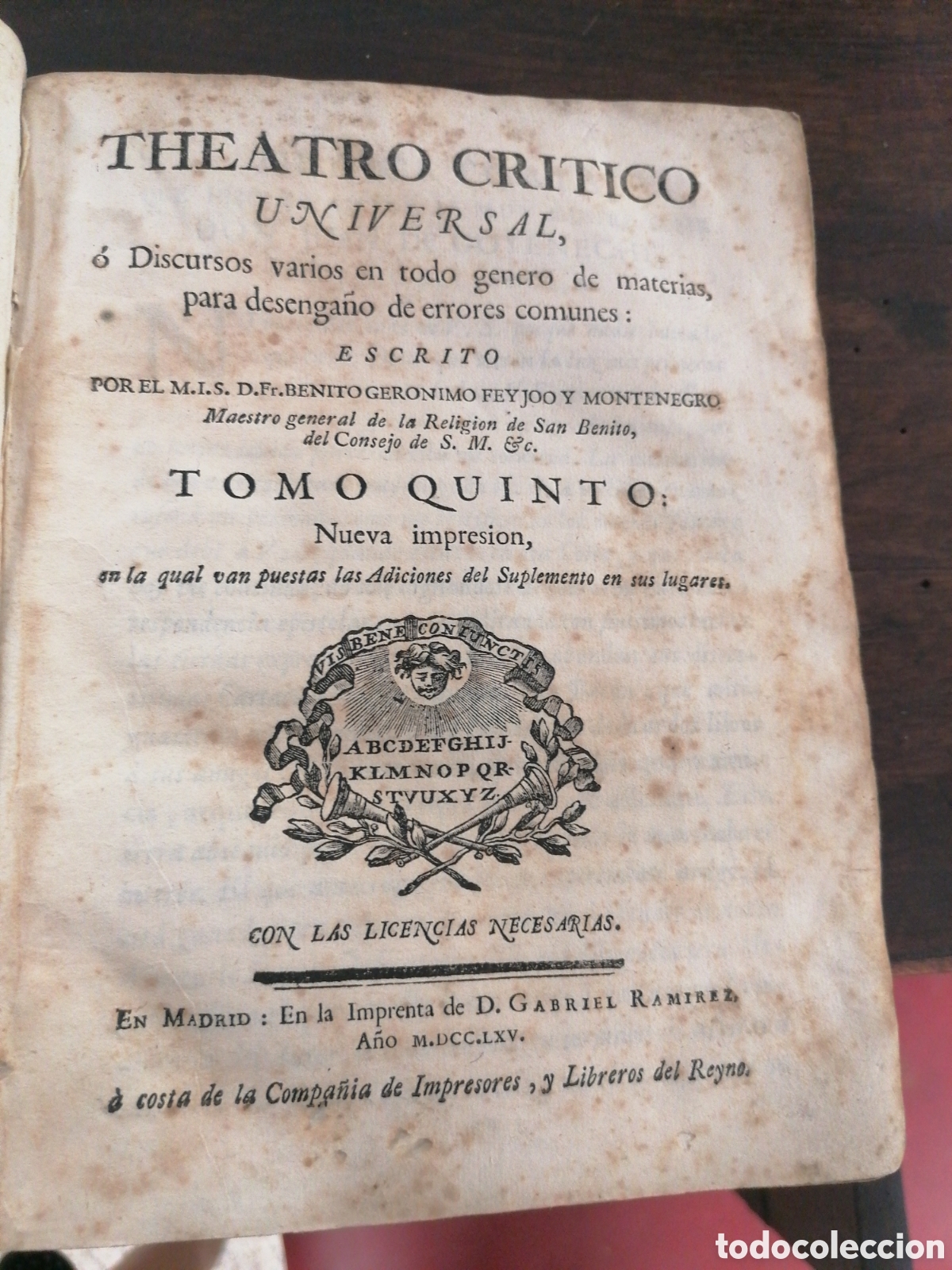 Libros antiguos: Libro Theatro Critico Universal - Foto 7
