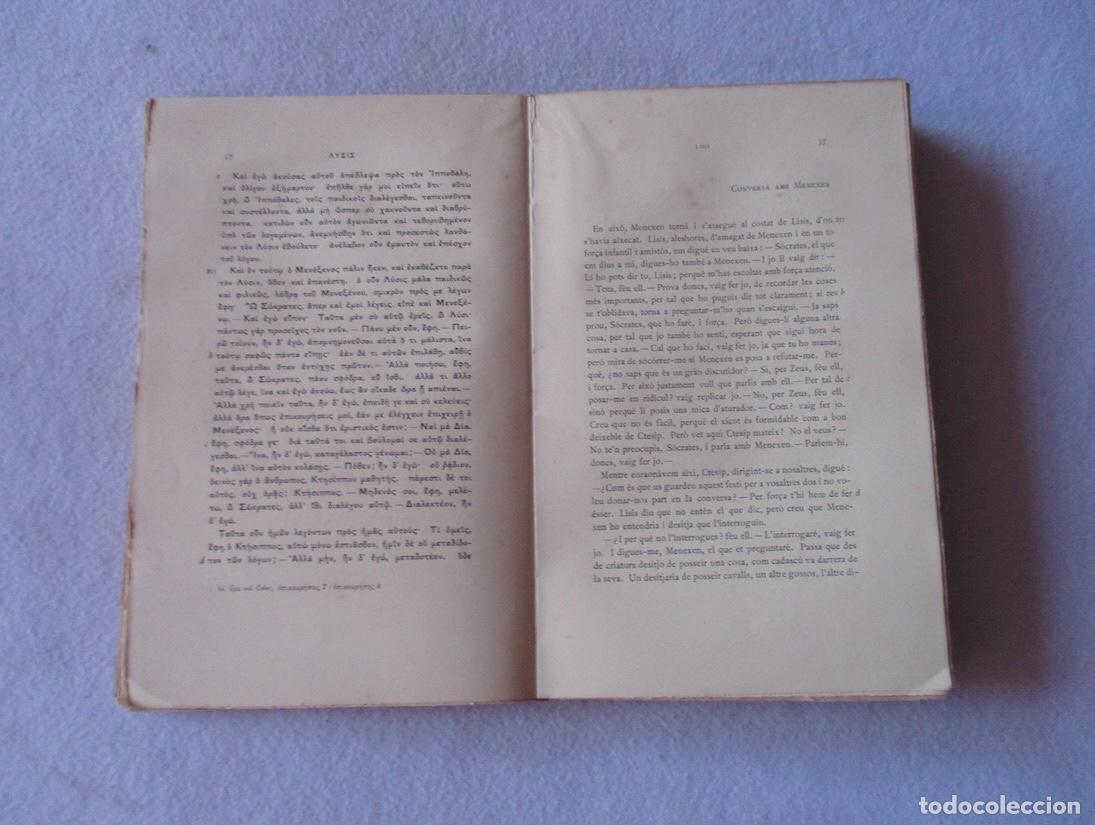 Libros antiguos: DIALEGS, PLATO - FUNDACIO BERNAT METGE - Foto 3