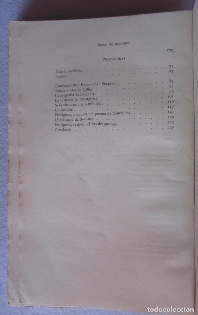 Libros antiguos: DIALEGS, PLATO - FUNDACIO BERNAT METGE - Foto 5