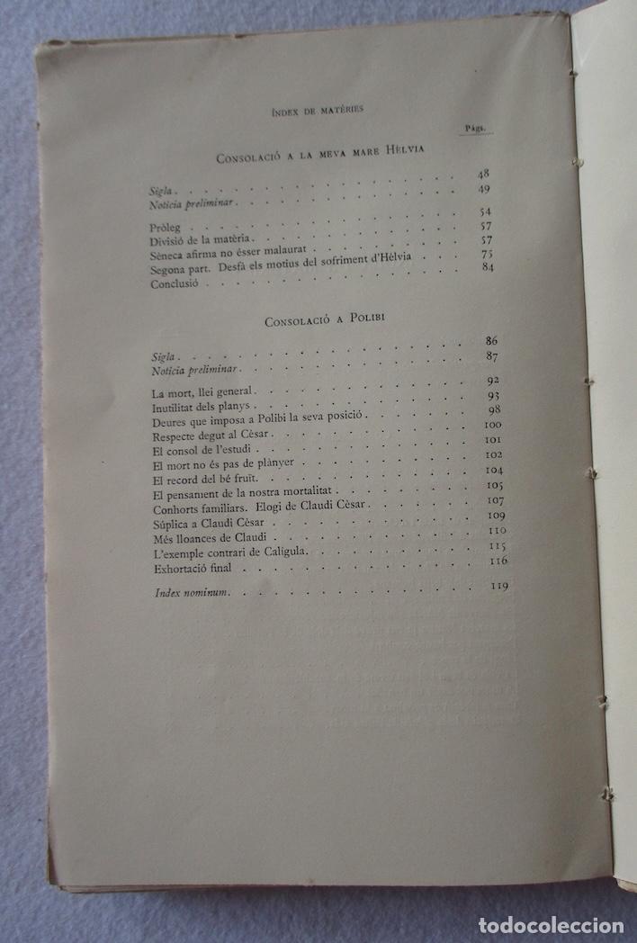 Libros antiguos: CONSOLACIONS - L.A. SENECA - FUNDACIO BERNAT METGE - Foto 5