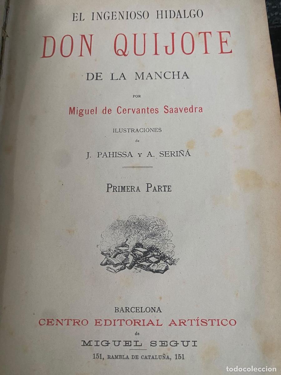 Libros antiguos: EL INGENIOSO HIDALGO DON QUIJOTE DE LA MANCHA