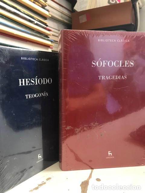 Libros antiguos: Hes&iacute;odo, Teogon&iacute;as + S&oacute;focles, Tragedias (precintados)- Gredos 2015