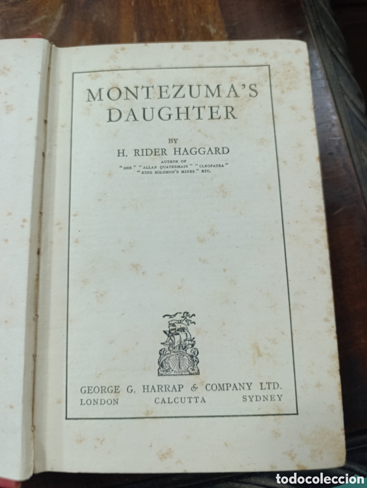 Libros antiguos: MONTEZUMA'S DAUGHTER BY H. RIDER HAGGARD