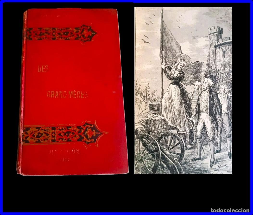 Libros antiguos: CURIOSO LIBRO ANTIGUO ILUSTRADO: LAS ABUELAS. PRECIOSA ENCUADERNACI&Oacute;N.