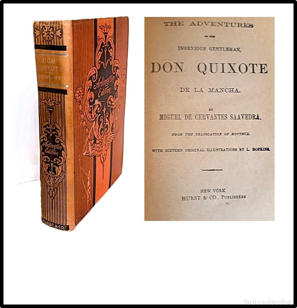 Libros antiguos: Don Quijote de la Mancha, publicado en Nueva York. En Ingl&eacute;s. &iquest;Siglo XIX?