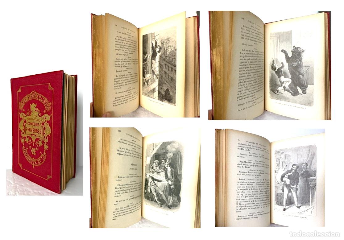 Libros antiguos: Comtesse de S&eacute;gur : Com&eacute;dies et Proverbes (Hachette, 1900) 60 ilustr xilogr&aacute;ficas por E. Bayard