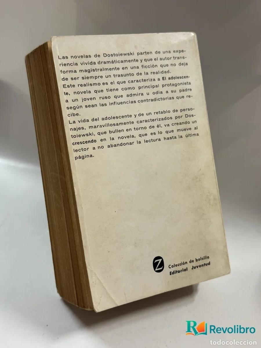 Libros antiguos: el adolescente - fedor dostoiewski - Foto 2