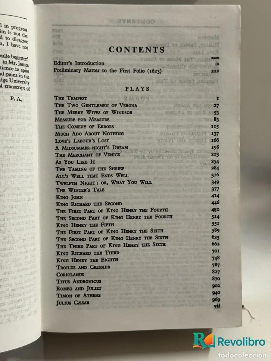 Libros antiguos: The Complete Works - William Shakespeare - Foto 3