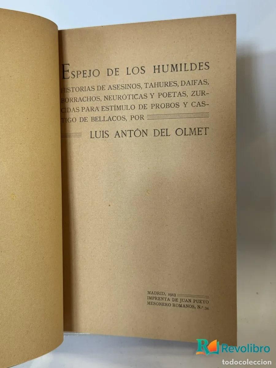 Libros antiguos: Espejo de los humildes - Luis Ant&oacute;n del Olmet - Foto 3