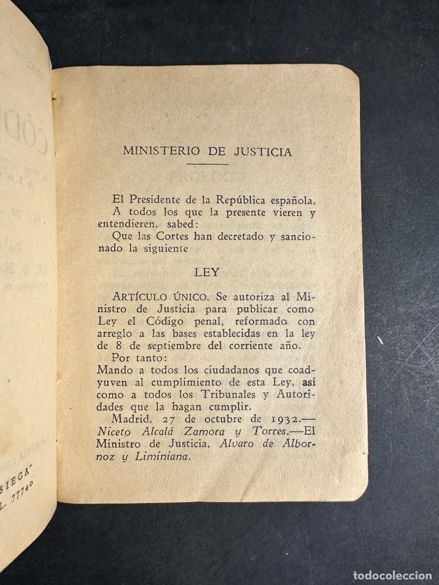 Libros antiguos: 1935 - C&Oacute;DIGO PENAL &ndash; EUGENIO CUELLO CAL&Oacute;N &ndash; DERECHO &ndash; SEGUNDA REP&Uacute;BLICA - Foto 3