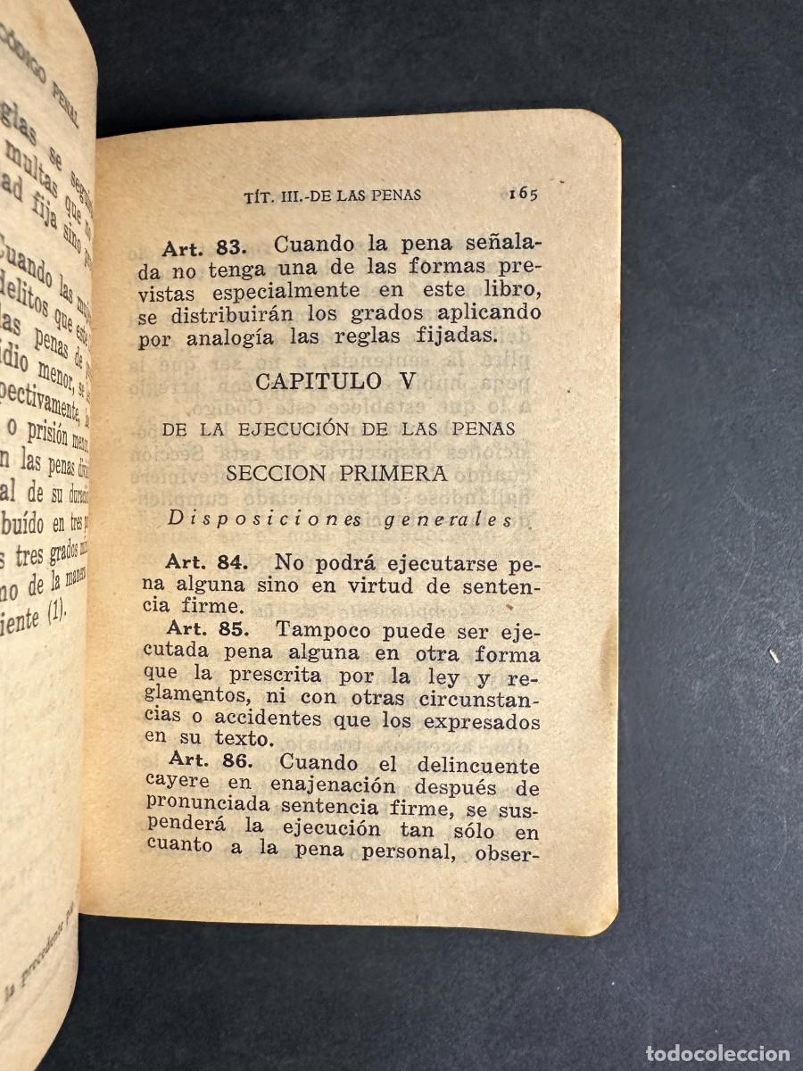 Libros antiguos: 1935 - C&Oacute;DIGO PENAL &ndash; EUGENIO CUELLO CAL&Oacute;N &ndash; DERECHO &ndash; SEGUNDA REP&Uacute;BLICA - Foto 4